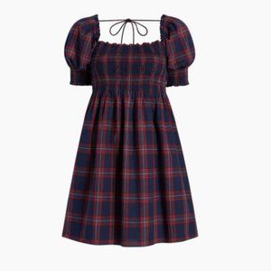 Like New Hill House Home Athena Nap Dress in Blue Tartan